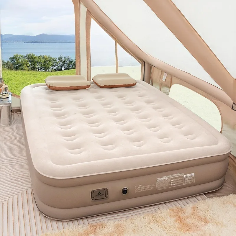 

Надувной матрас для кемпинга на открытом воздухе, удобные утолщенные электрические автоматические надувные матрасы, ночное снаряжение для лагеря