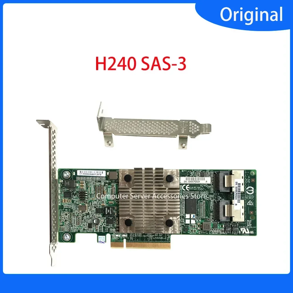 H240 SAS-3 12Gbps HBA Host Bus Adapter SATA SAS Controller Card for Server 779134-001 761873-B21 726907-B21 Array Card