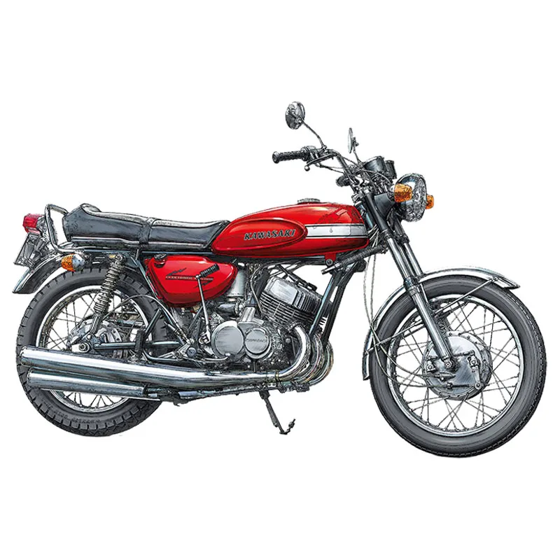 Hasegawa 21731 Static Assembled  Model 1/12 Scale For Kawasaki 500-SS/MACH III H1 Late motorcycle Model Kit