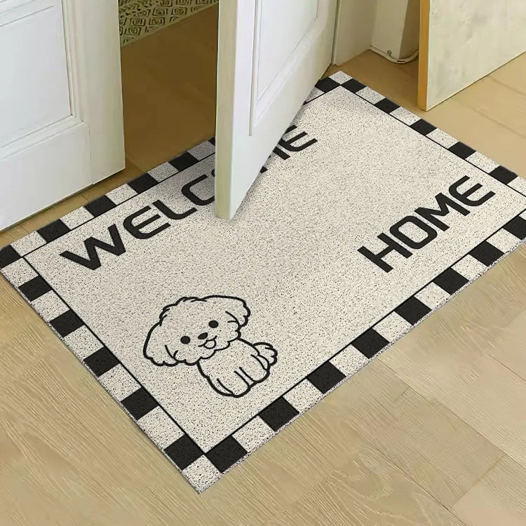 Home door mats can be cut when entering the door, foot mats are non-slip and dirt-resistant entrance carpets.