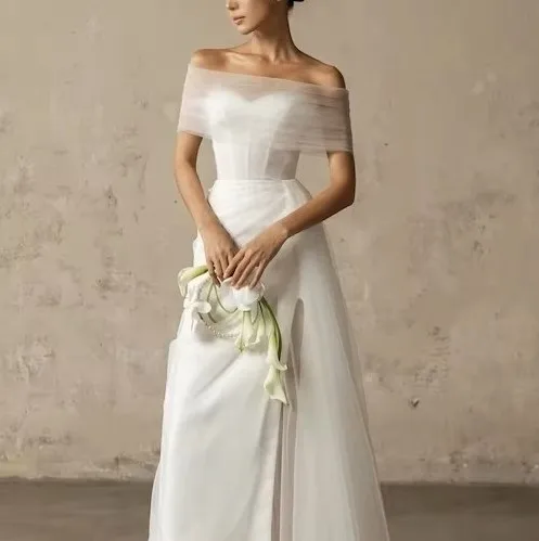 Bridal Wrap Wedding Cover Up White Tulle Halter Neck Tie Back for Backless Dress Beach Bachelorette Honeymoon GP15