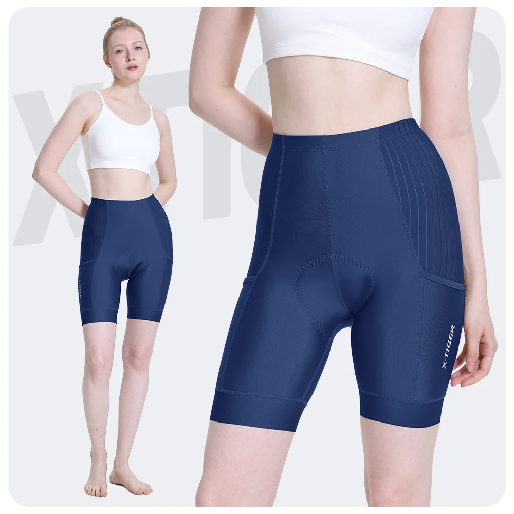 

Летние женские велосипедные шорты X-Tiger с 8-часовой амортизацией, высококачественные велосипедные шорты для MTB, повседневные велосипедные шорты, женские шорты
