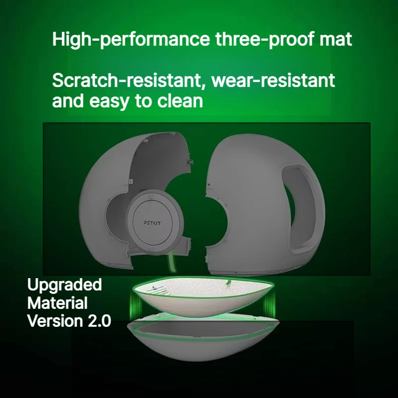 2er-Pack Wasserdichte, Auslaufsichere, Kratzfeste, Antihaft-Katzenstreu-Matte für PETKIT Pura Max 2 Katzentoilette Haustierzubehör – Detail 9