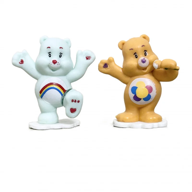 Soins ours doux mignon dessin animé ours Anime mignon dessin animé ours figurines d'anime modèle drôle animaux accessoires enfants cadeaux