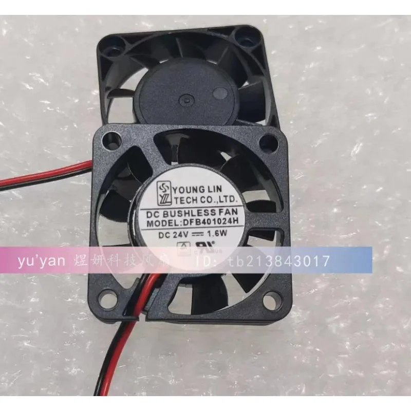 NEW Cooling Fan for YOUNG LIN DFB401024H 24V 1.6W 4CM 3 Wire Inverter Fan