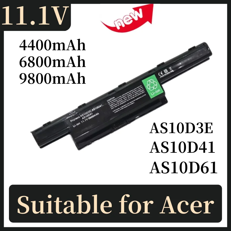 

Battery for Acer Aspire AS10D31 AS10D81 V3-571G V3-771g AS10D51 AS10D61 AS10D71 AS10D75 5741 5742 5750 5551G 5560G 5741G 5750G