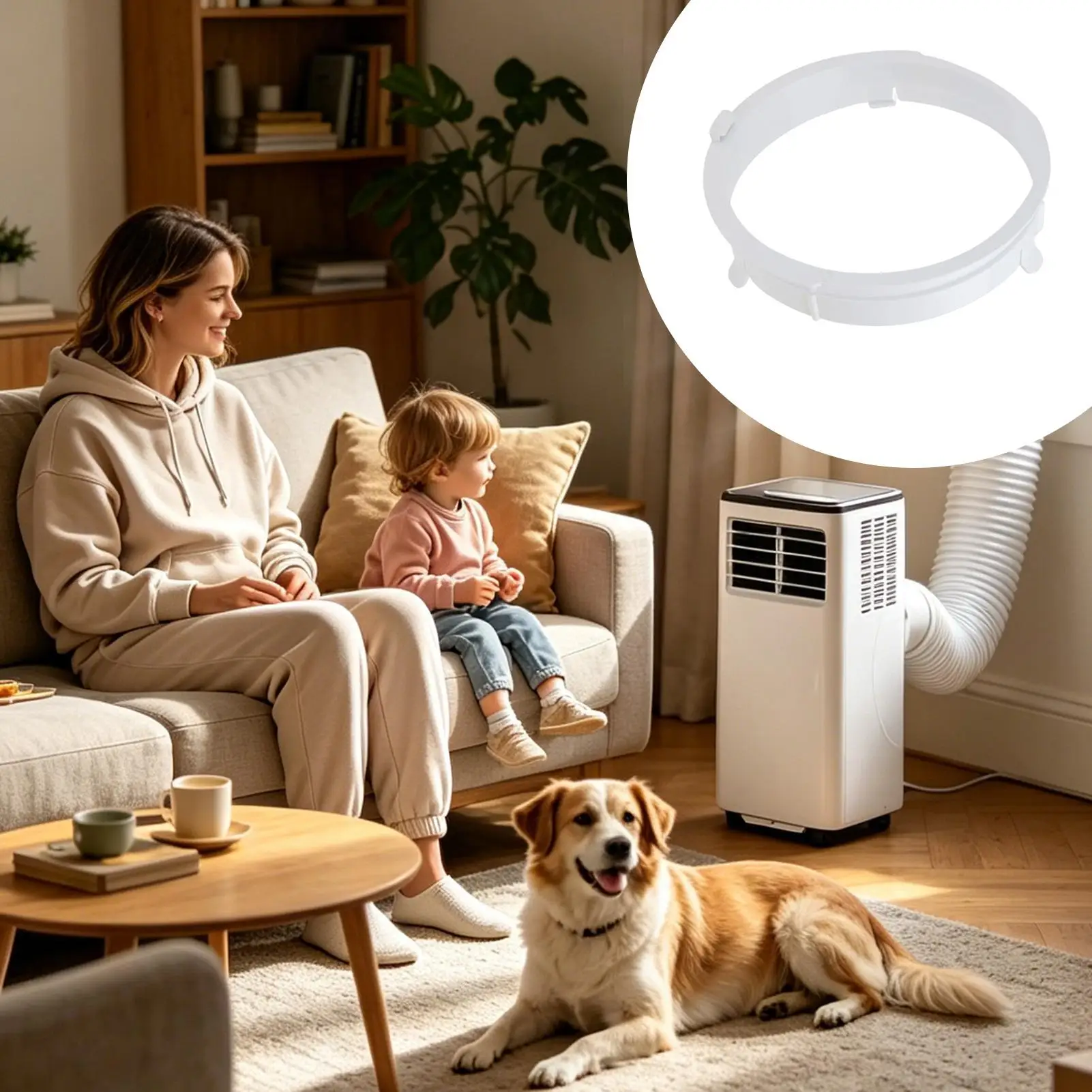 Ac Exhaust Hose Adapter Universal Leakproof Precise Interface Adapter Air Conditioner Tube Connector For Home Dorm Office