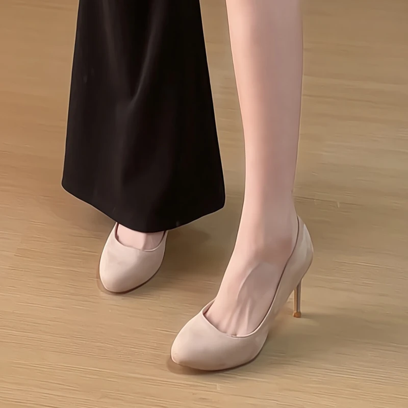 

Designer Pointed Toe Women Mary Jane Shoes Shallow Slip On Ladies Elegant Thin Heel Dress Pumps 2026 Spring Autumn Ladies Shoes