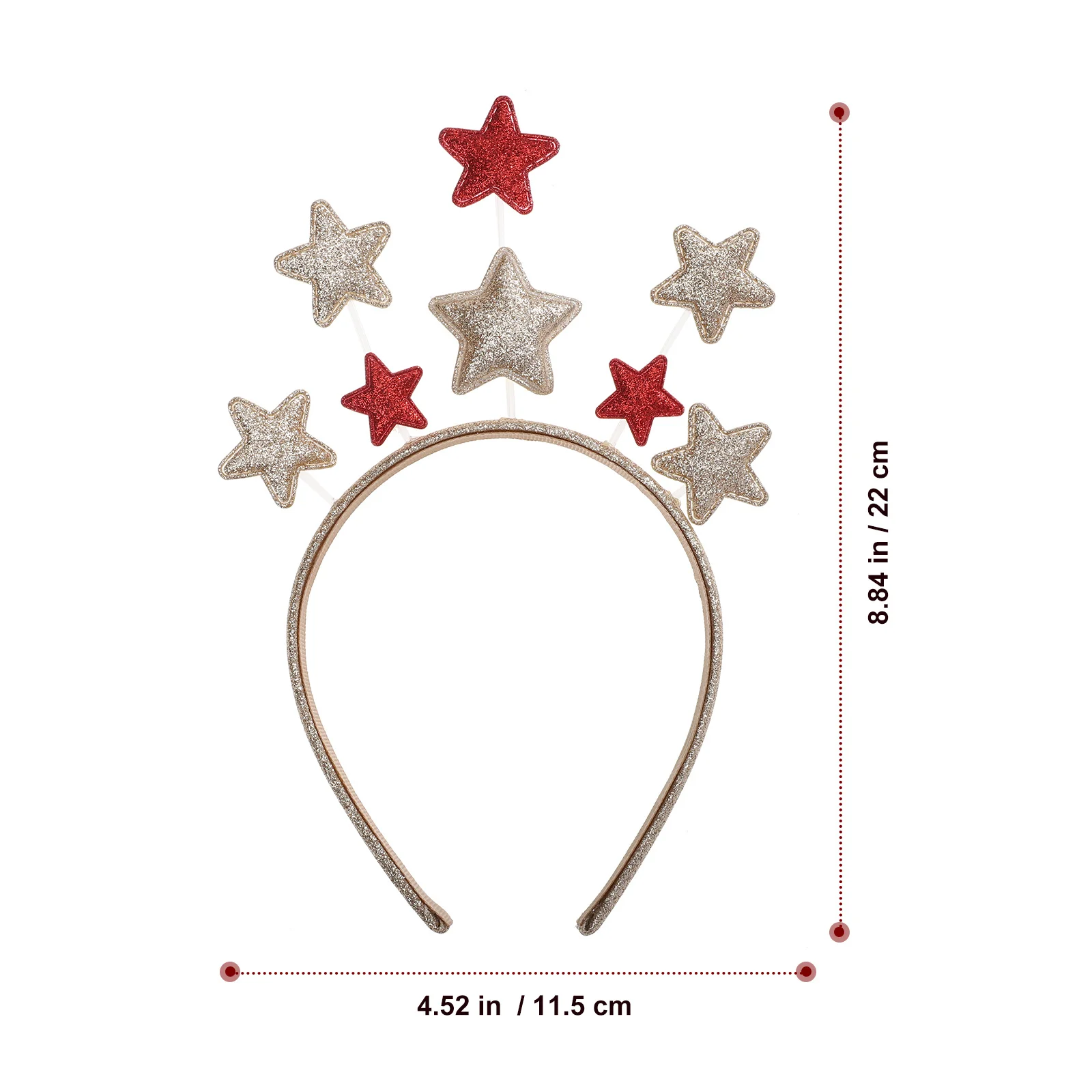 

Creative Christmas Headband Star Hair Band Smooth Comfortable Classic Style Xmas Hair Hoops Hairband Holiday Festival