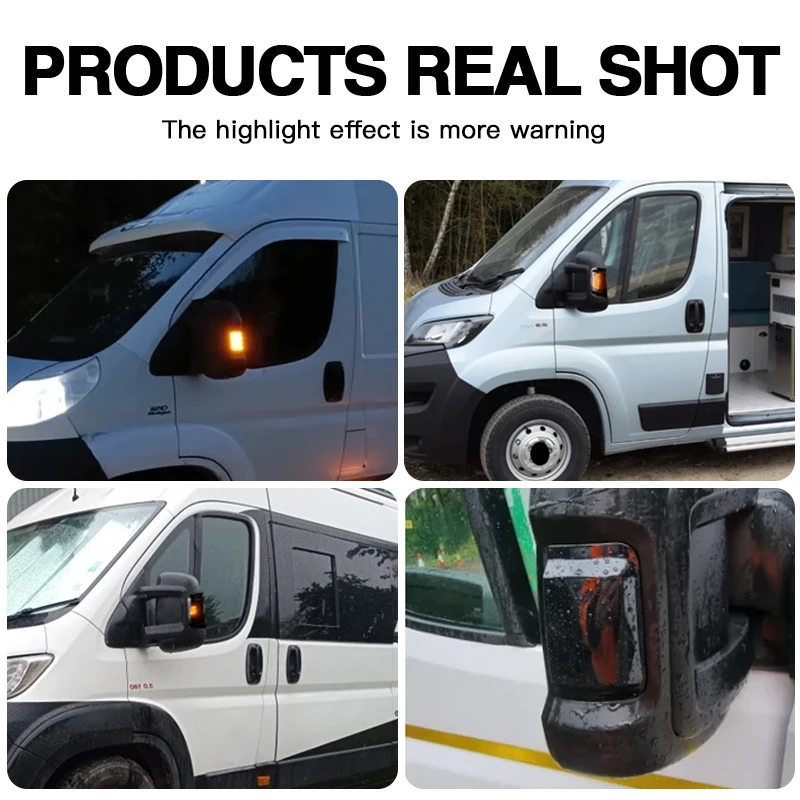 For Peugeot Boxer Fiat Ducato Citroen Jumper Dynamic Blinker LED Flowing Turn Signal Side Mirror Lights Indicator Flasher Lamp
