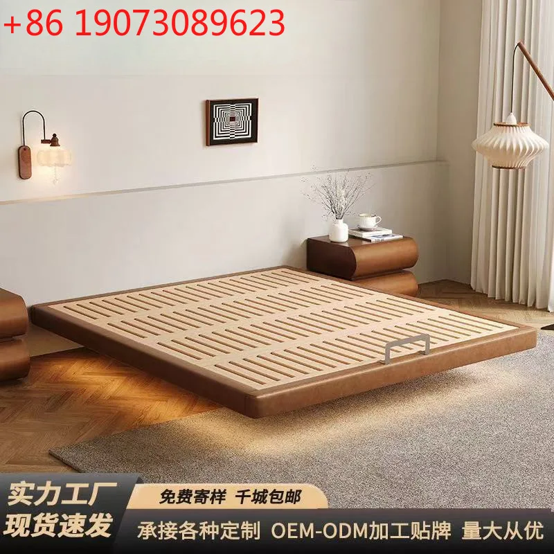 

Beech modern simple small apartment with flush edges and no backrest antique household suspended bed tatami