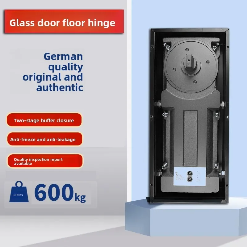 Glass door universal frameless framed heavy duty wooden gate floor spring waterproof and corrosion resistant