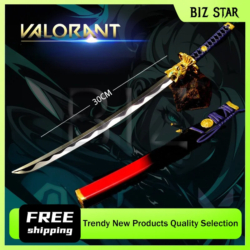 

30 см/11,81 дюйма Valorant игровая периферия Onimaru Kokusai с оболочкой нож-катана металлические модели оружия настольные аксессуары игрушечный мальчик