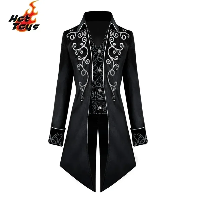 Gothic Embroidered Victorian Jacket Renaissance Costume Windbreaker Medieval Vintage Suit Prince Costume For Men