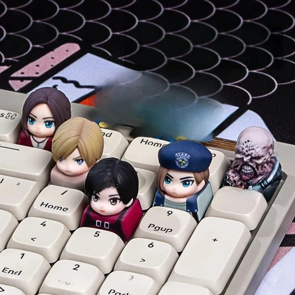 Personality Game Series Theme Keycaps 3D Resin  Artisan Custom Original Handmade Keycap 1pc for Mechanical Keyboard Accessories