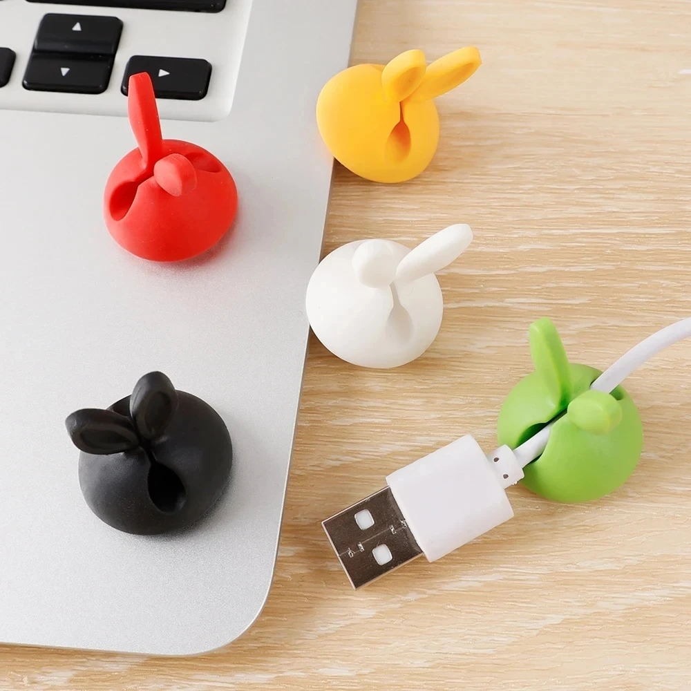 1/5/10pcs Cable Winder Cable Organizer Clips Mouse Wire Headphone Holder USB Charger Holder Desk Tidy Organizer Wire Cord Protec