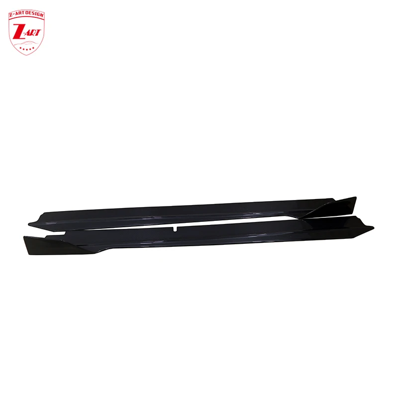 Z-ART Carbon Fiber Side Skirts for Huracan Carbon Fiber Side Lip for Huracan EVO Carbon Fiber Side Spoiler for LP580 LP610 LP640