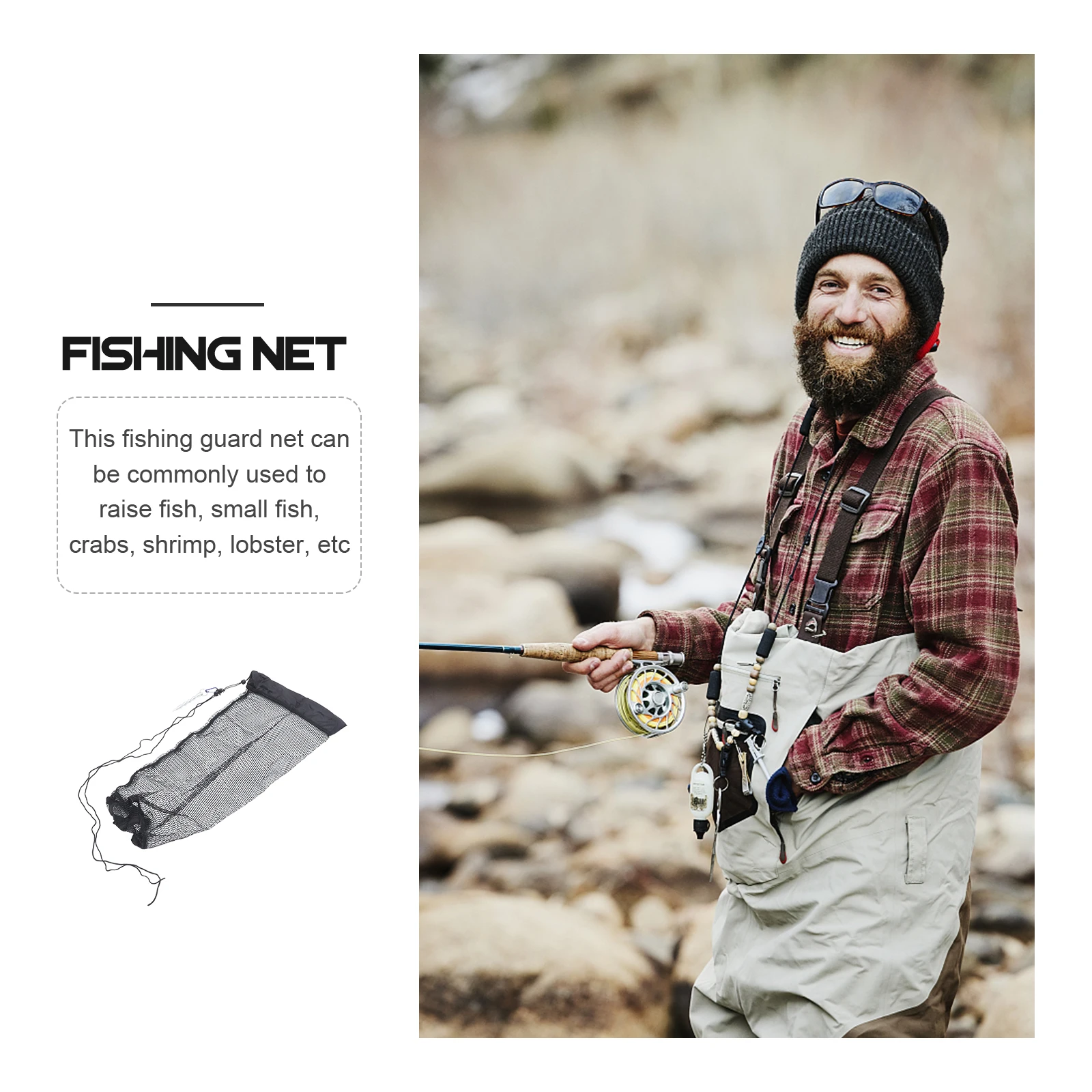 

1 set Thickened Fishing Foldable Mesh Cage for Fish Crabs Shrimp Lobster Easy Fish Locating Net Dry Portable Storage