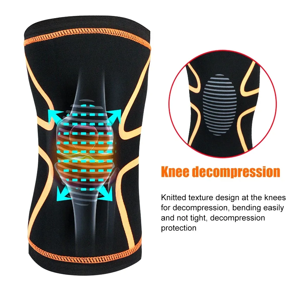 1Pcs Knee Braces for Knee Pain,Knee Compression Sleeve for Men and Women,Knee Support for Meniscus Tear, Running, ACL, Arthritis