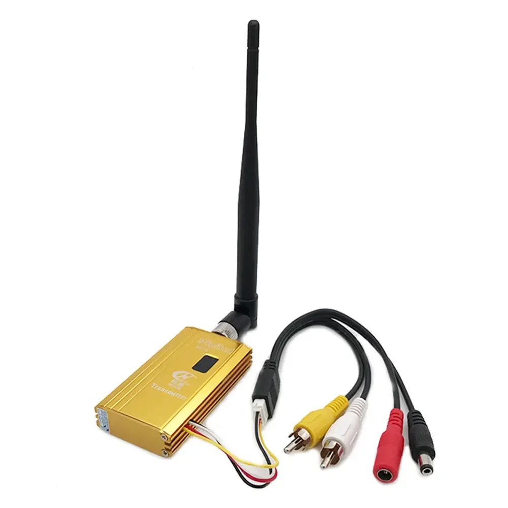 Nieuwe FPV 1.2Ghz 1.5W Draadloze Audio Video Zender Ontvanger Digitale Display 1500mW 8CH Zender 12CH Ontvanger DC 12V Drone