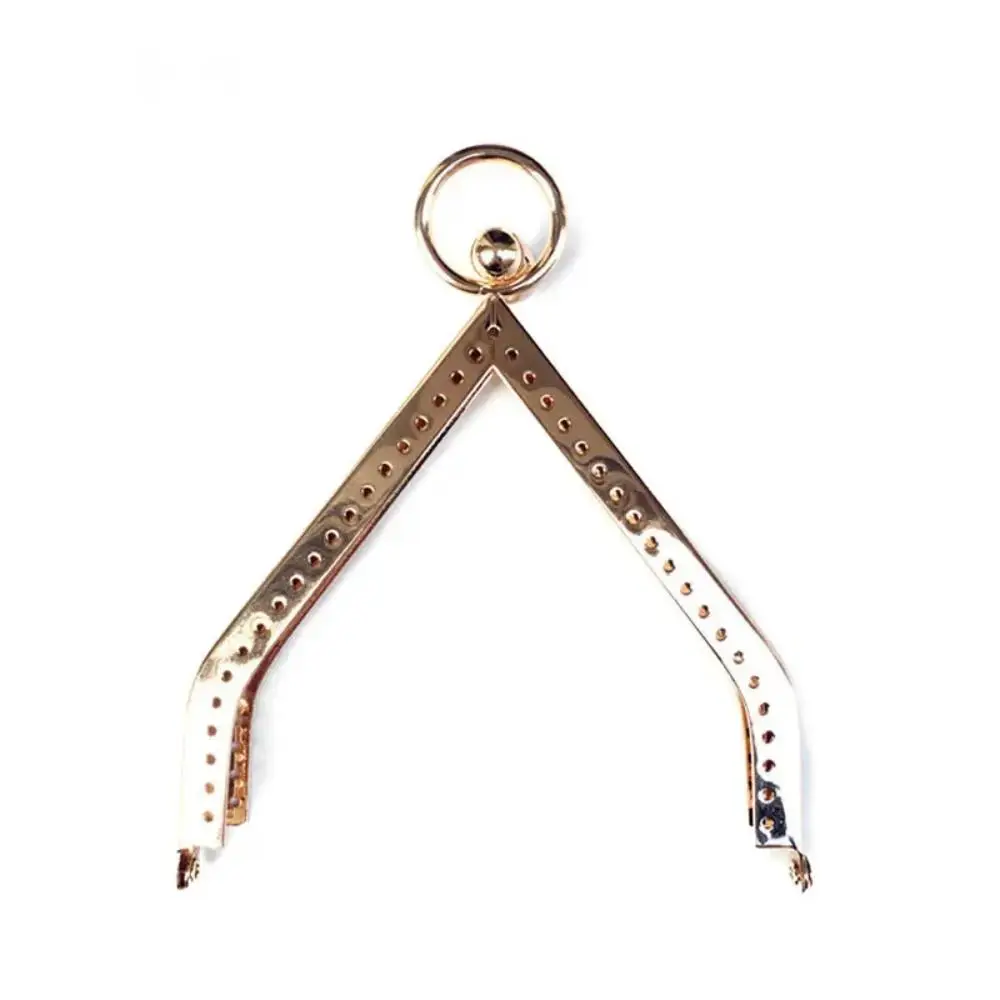 11cm Triangle Purse Frame Kiss Clasp DIY Metal Accessories For Bag Frame Vintage Coin Purse Metal