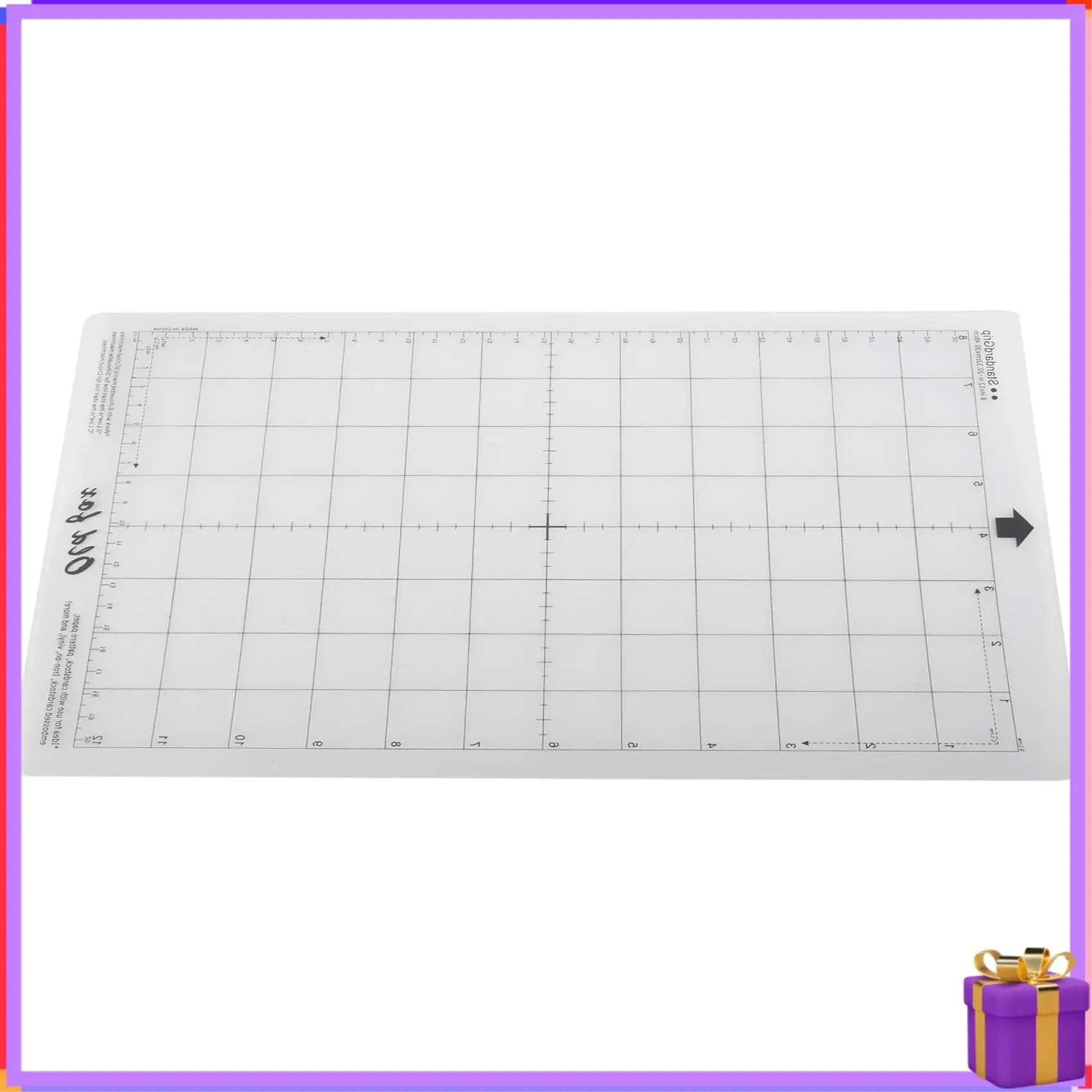 Advanced 3Pcs Replacement Cutting Mat Adhesive Mat With Measuring Grid 8 By 12-Inch For Silhouette Cameo Cricut Explore Plotter