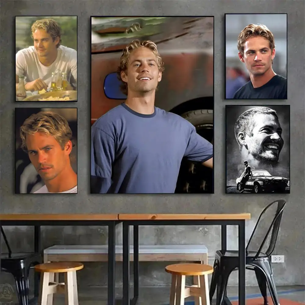Actor Movie Paul Walker Poster Painting Wall Art Mural for Living Room Home Decor and Gifts