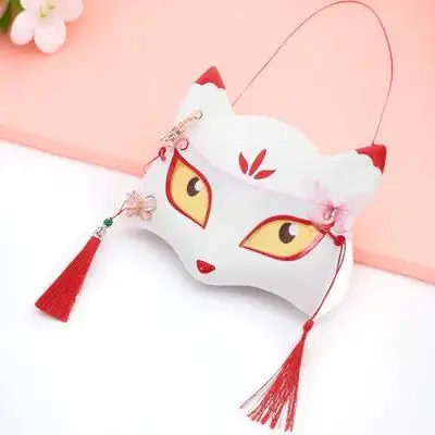 Maschera di volpe Costume di Halloween Puntelli per feste Maschere a mezza faccia in plastica Accessori per decorazioni adorabili Spettacolo teatrale Uso per adulti