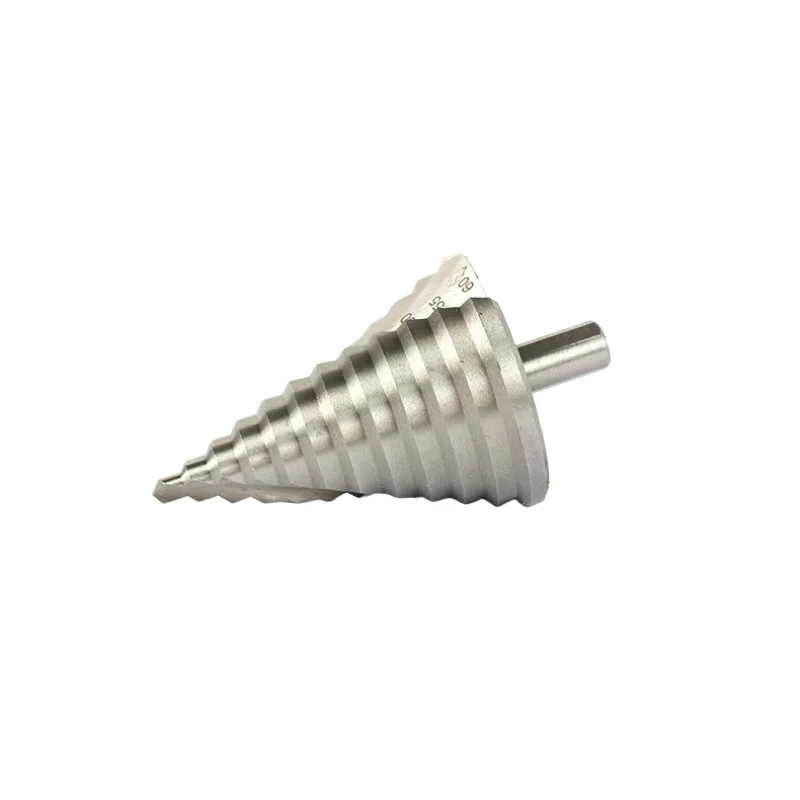 For 6-60 Pagoda Drill Step Hole Opener, Spiral Groove Triangular Handle Pagoda Drill Bit Reaming