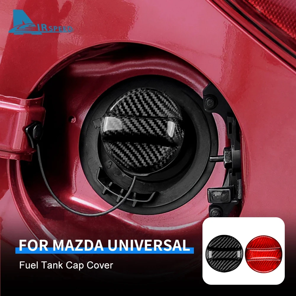 

Real Hard Carbon Fiber Cover Universal For Mazda 3 5 6 CX-3 CX5 CX-5 M5 M6 3 Axela 6 RX8 Gas Fuel Tank Gasoline Cap Replacement