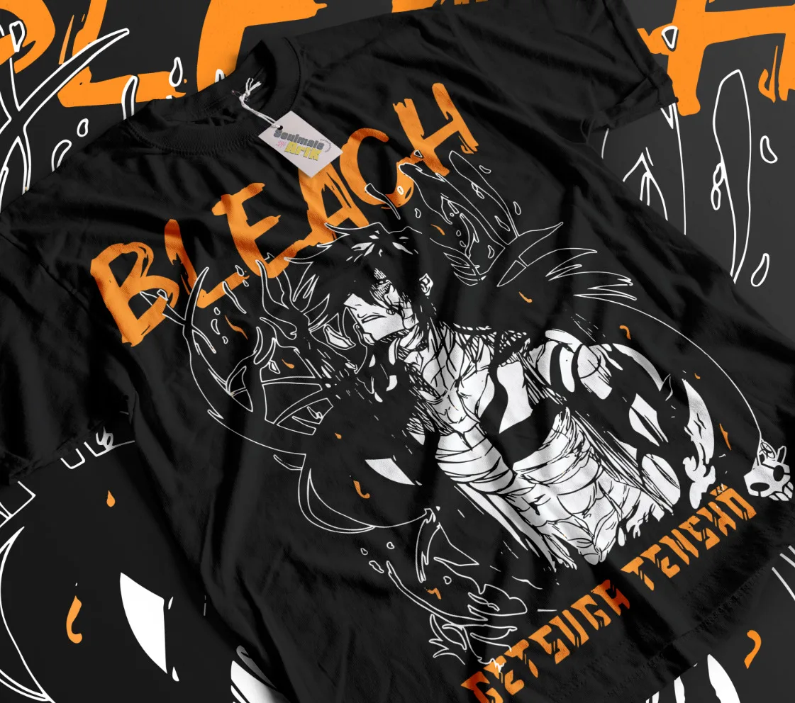 

Bleach Ichigo Kurosaki T-Shirt Getsuga Anime Manga Shirt Soft Tee All Sizes