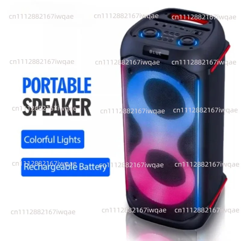 Portable Bluetooth Speaker with Deep Bass and LED Light Show, Bestseller Heavy Sound Audio Box, Outdoor Party Music Speaker