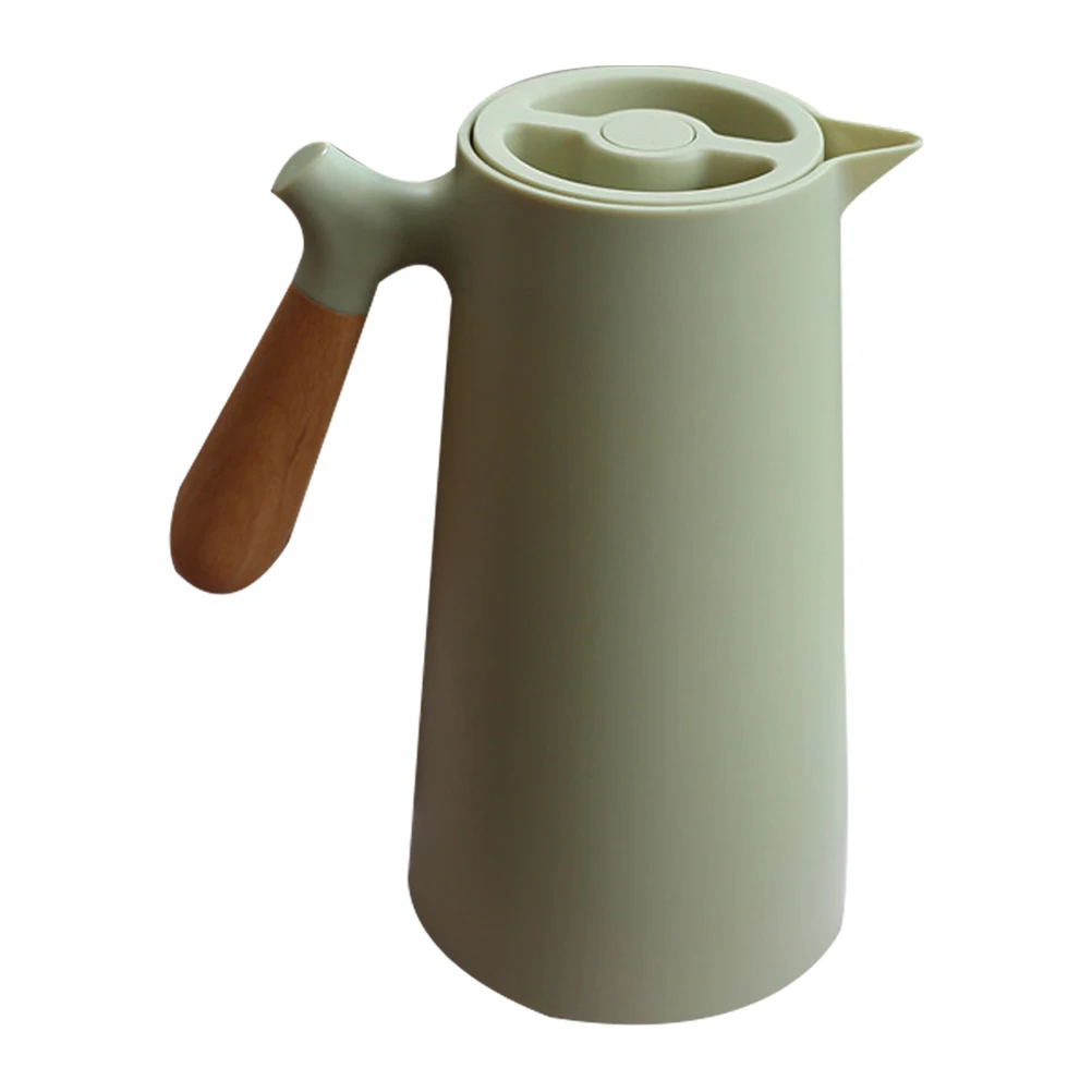 

1pc Thermal Bottle Insulation Pot Large Capacity 500ml Hot Cold Flask Safe Clean Glass Wood Design Home Office Travel
