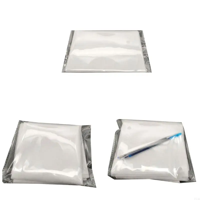 77JB FILM SOLUBLE Solúvel água transfere papel para bordar o padrão DIY costura manual