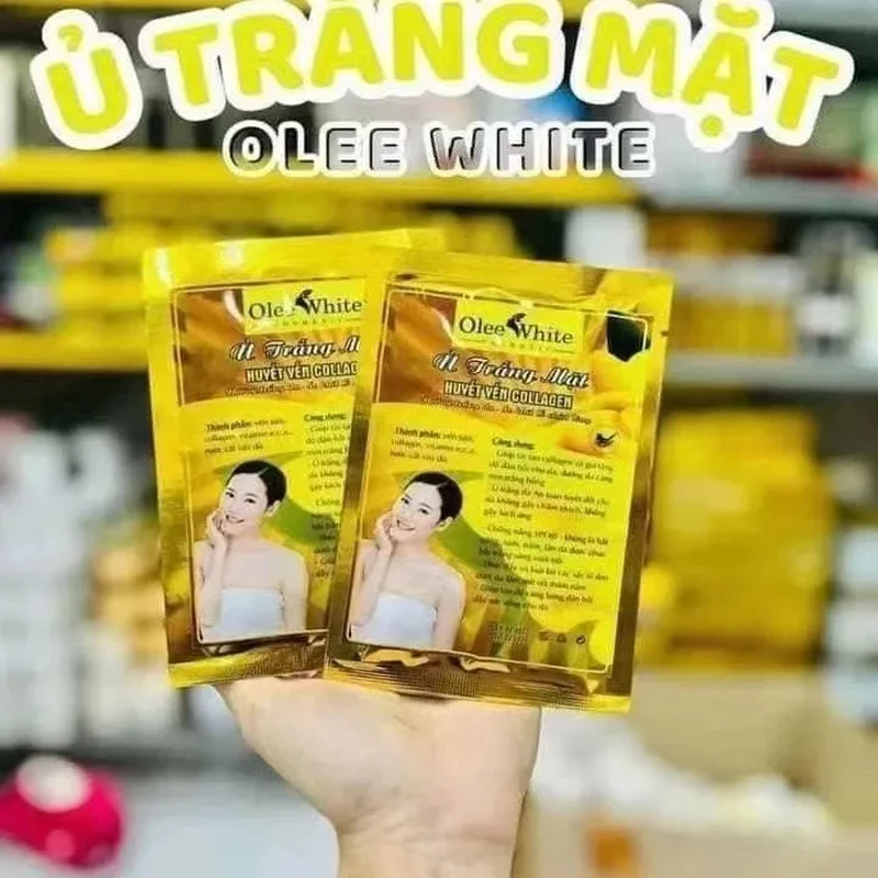 Mặt Nạ Ủ Trắng Huyết Yến Collagen Giúp tái tạo collagen và gia tăng độ đàn hồi cho da, dưỡng da căng mịn, trắng hồng 1pcs