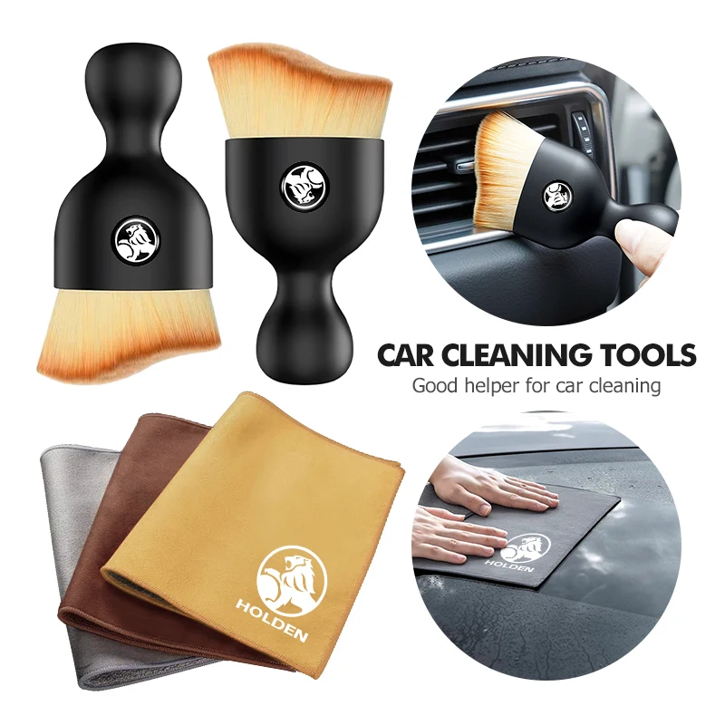 Car Soft Brush With Wash Towel Microfiber Cleaning Rag Cloth For Holden Astra Commodore Monaro Trailblazer Colorado