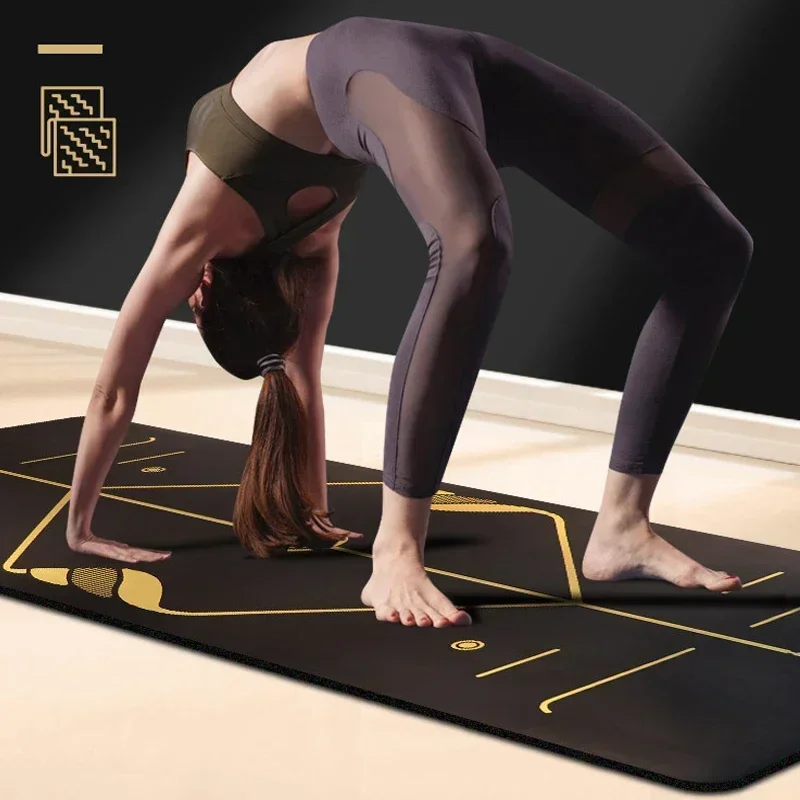 rubber yoga mat female men's beginner fitness mat home professional non-slip local yoga mat