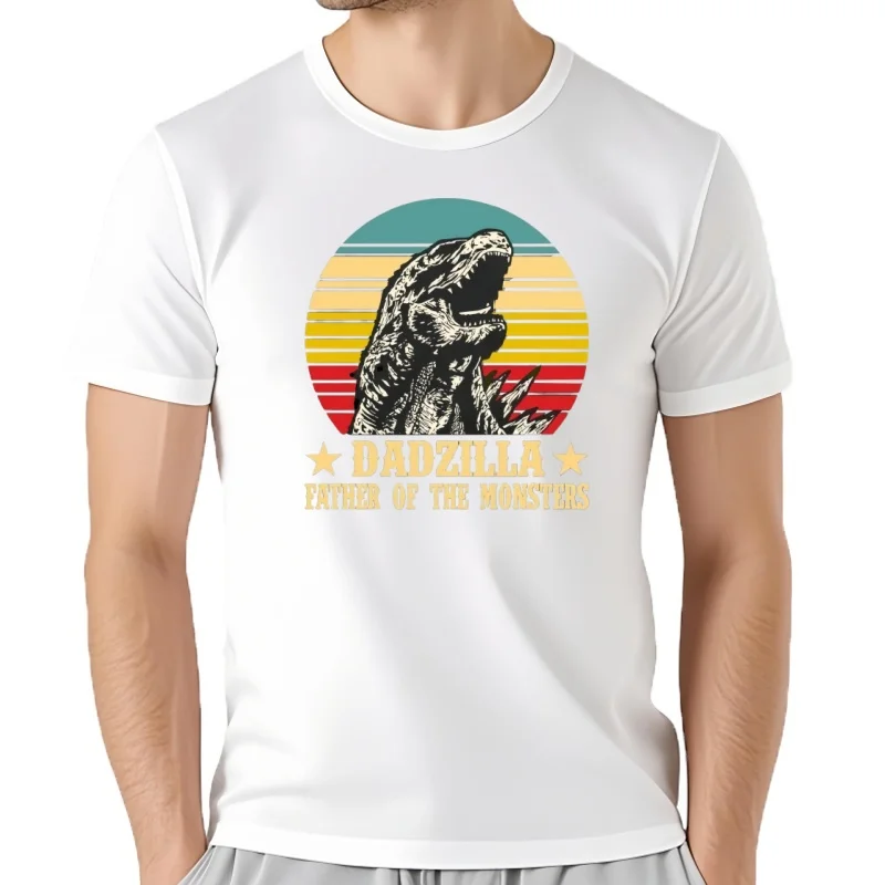 Drôle Dadzilla Père des Monstres T-Shirt 100% Coton O-cou Manches Courtes D'été Casual Hommes T-shirt Taille S-3XL