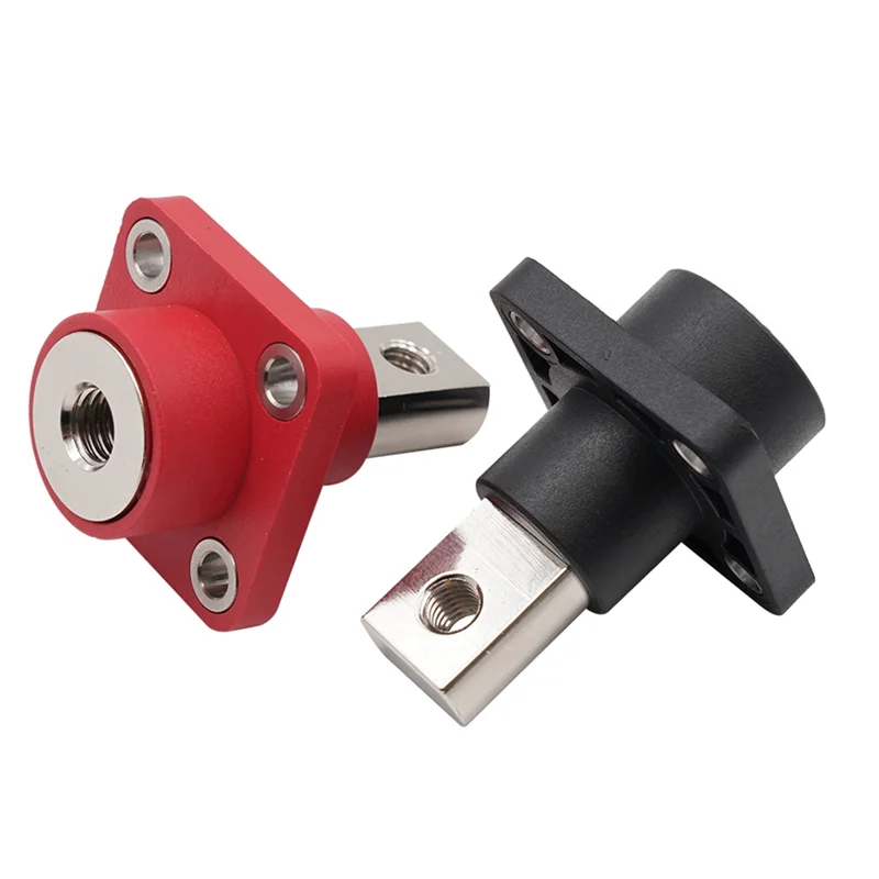 Conector de Terminal de cobre positivo y negativo para baterías de litio, almacenamiento de energía, 200a, Terminal B a través de la pared