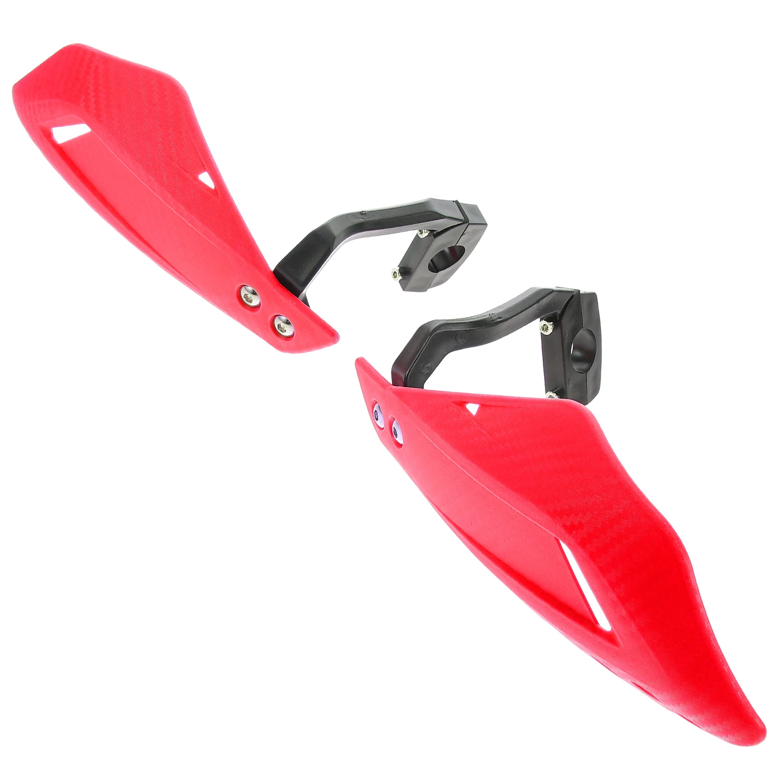

Motorcycle Handguards Red Dirtbike Handlebar Guards Universal ATV Windshield Hand Protectors All Weathers Offroad Brake Lever