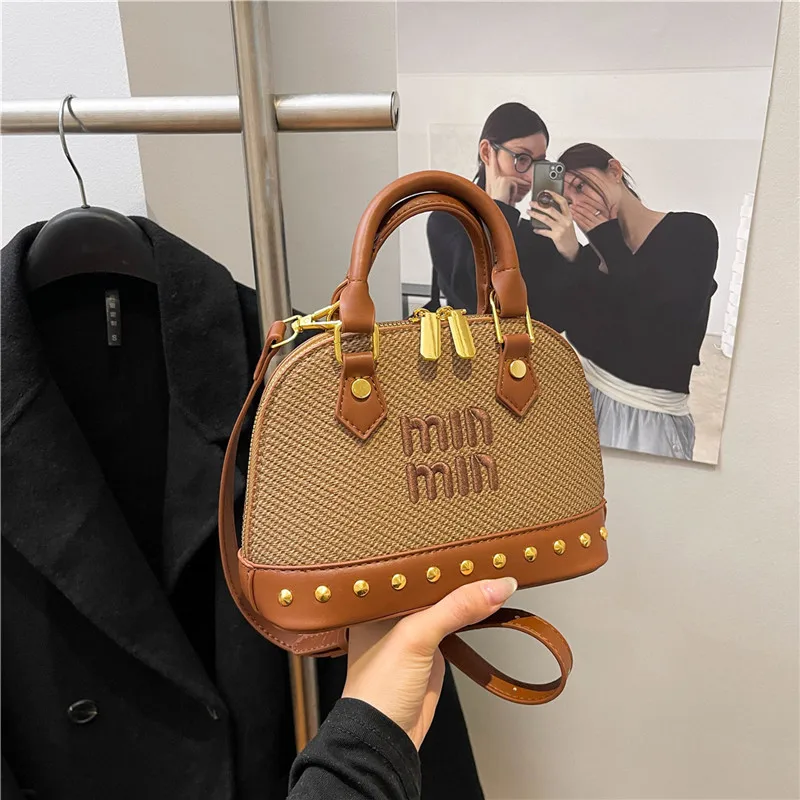 

Stylish Versatile Female Bag Handbag Practical Portable Multifunctional Light Luxury Fashion Temperament Simple Elegant Woman