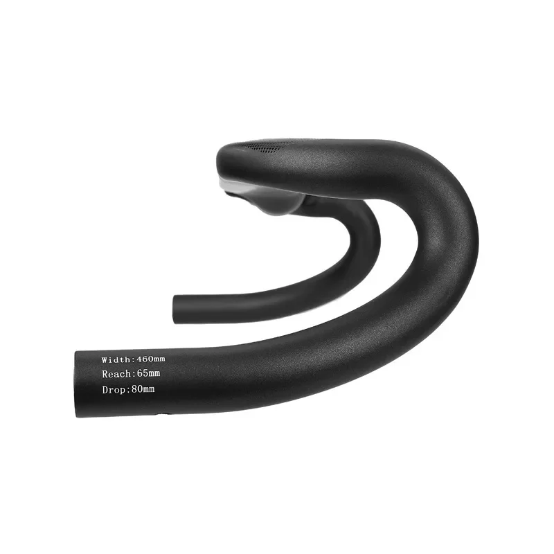 Full Carbon Fiber Wide Sweep Drop Handlebar 37° 80mm Reach Full Internal Routing Ultralight Aerodynamic Gravel Racing Bike Bar