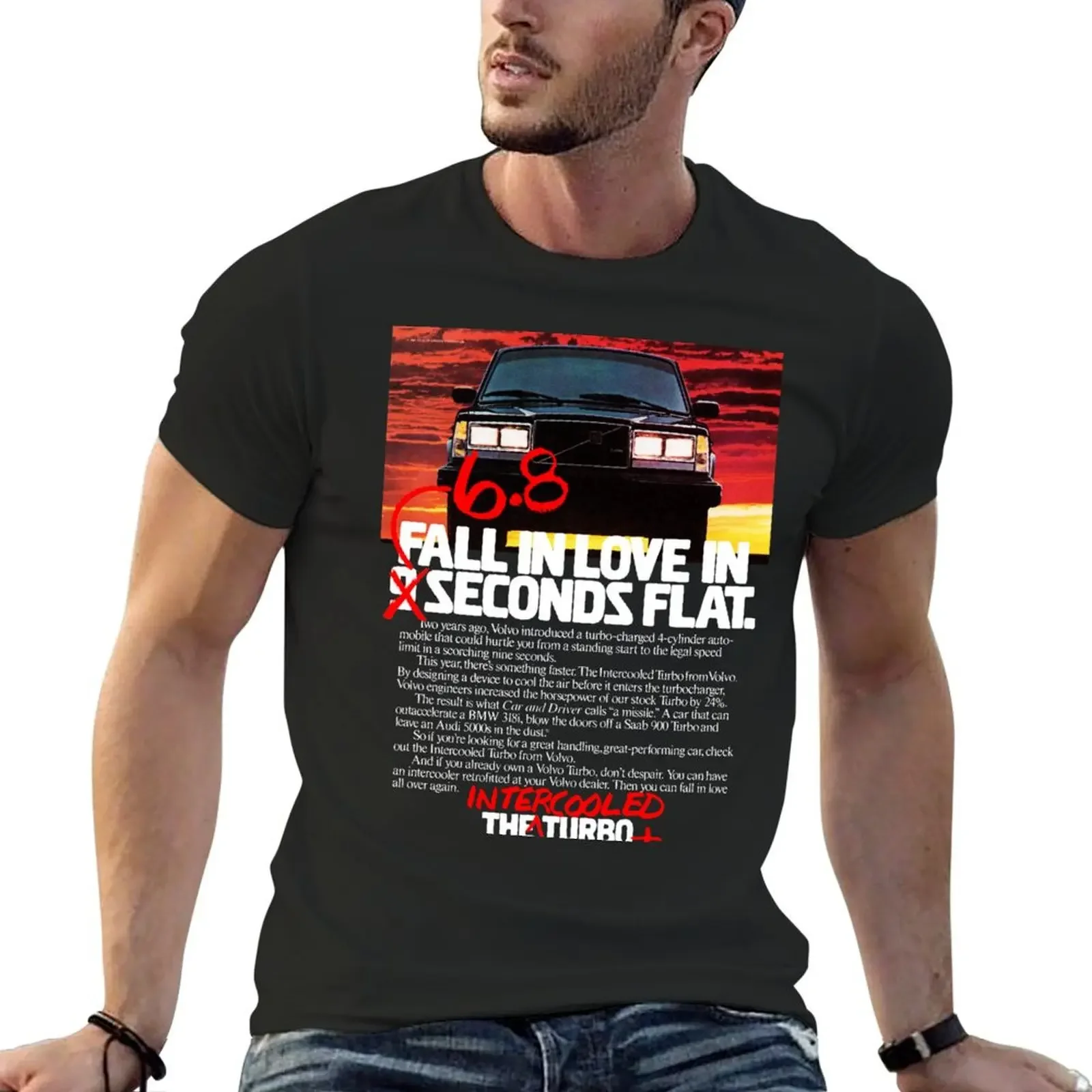 

240 TURBO INTERCOOLER ADVERT T-Shirt summer clothes man clothes animal prinfor boys mens vintage t shirts
