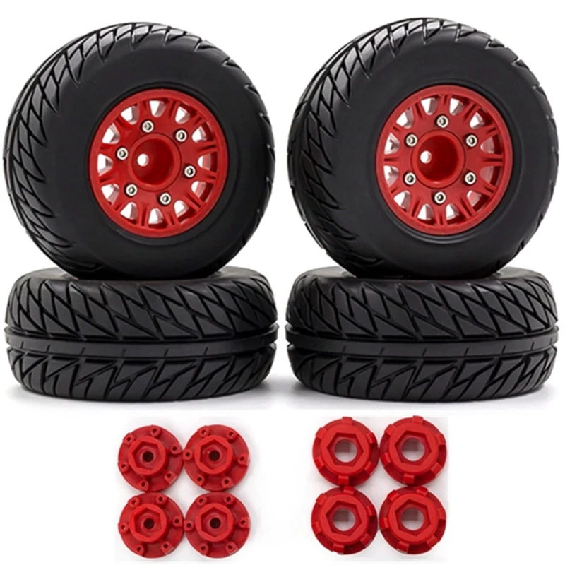 4Pcs 1/8 1/10 Short Course Truck Tire Tyre Wheel 12&14&17Mm Hex For Traxxas Arrma Tamiya HSP HPI Kyosho Hobao RC Car