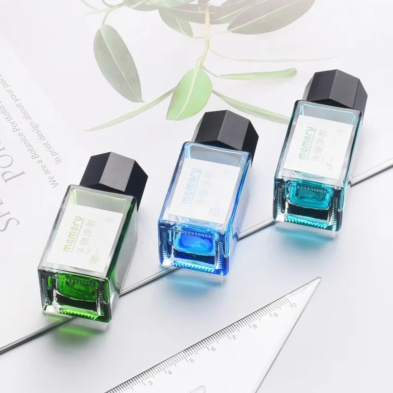 5ml 24 Colors Fountain Pen Ink Non Carbon Based Colorful Gradient Ink for Dip Pen Safe Non Toxic Art School Supplies Stationery