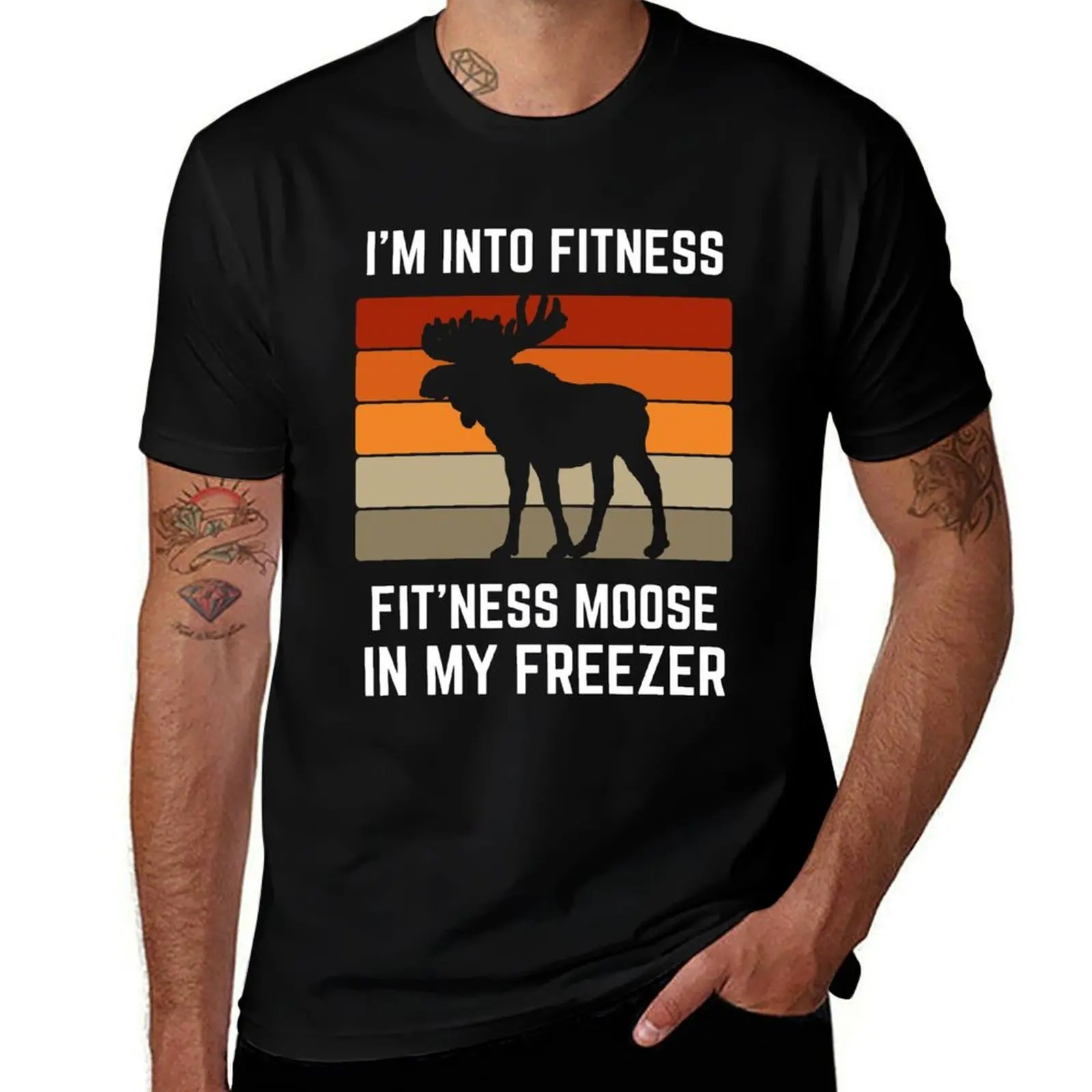 

I'm Into Fitness Fit'ness Moose In My Freezer Hunting T-Shirt t shirts for man slim fit man t shirt designer T-Shirt