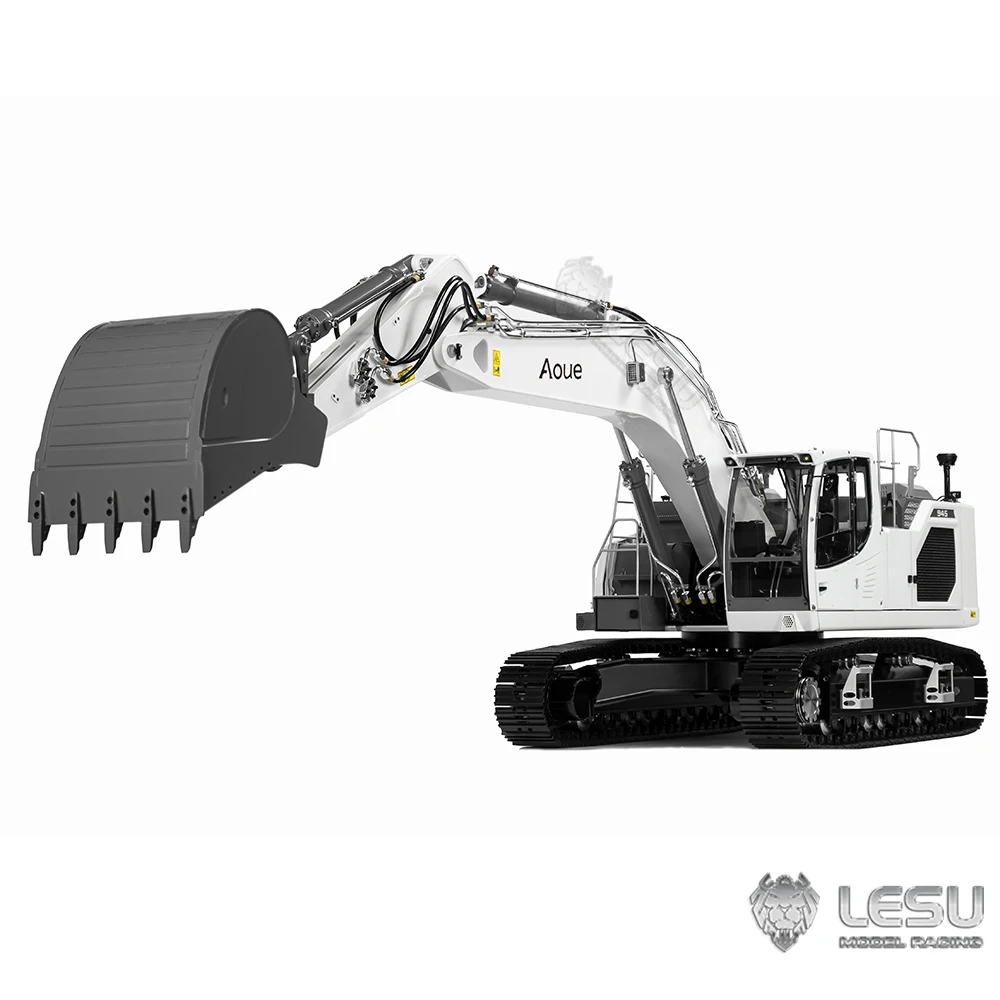 LESU 1/14 Metall RC Hydraulikbagger Ferngesteuerter Bagger Aoue LR945 Schwere maschinell fertiges Modell PL18EV Lite für Liebherr