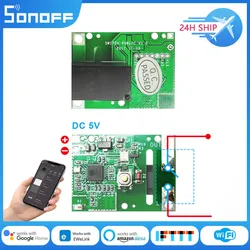 SONOFF RE5V1C-5V 5V Wifi Inching/selflock modulo relè 5V Micro Diy Smart Home interruttore On/off funziona con Alice Alexa Smartthings