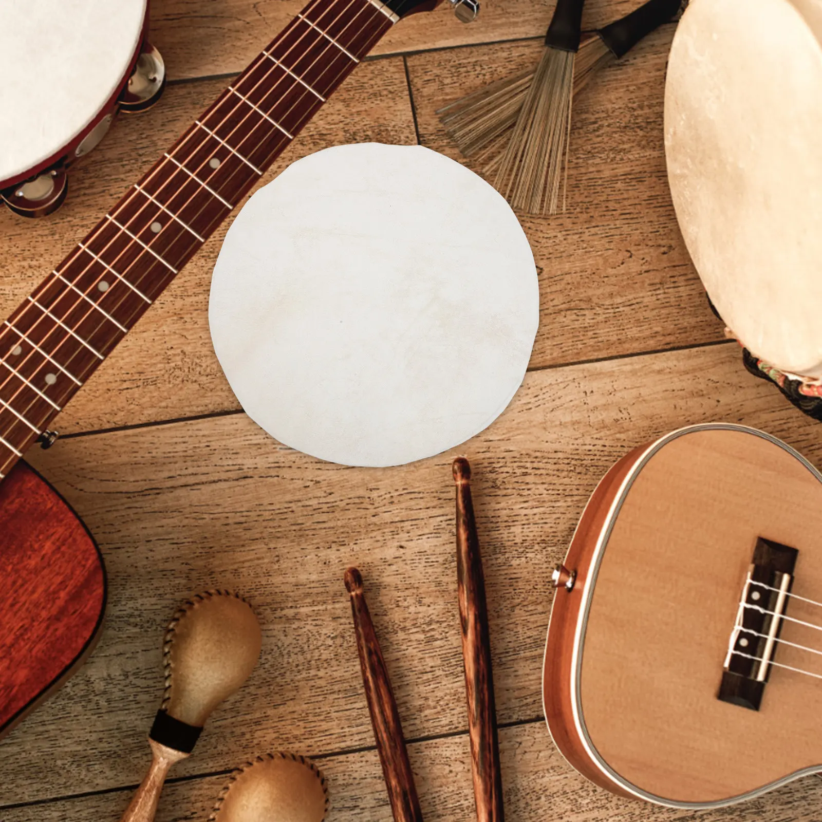 Musical Instrument Djembe - 15,7-calowa okrągła membrana perkusyjna z koziej