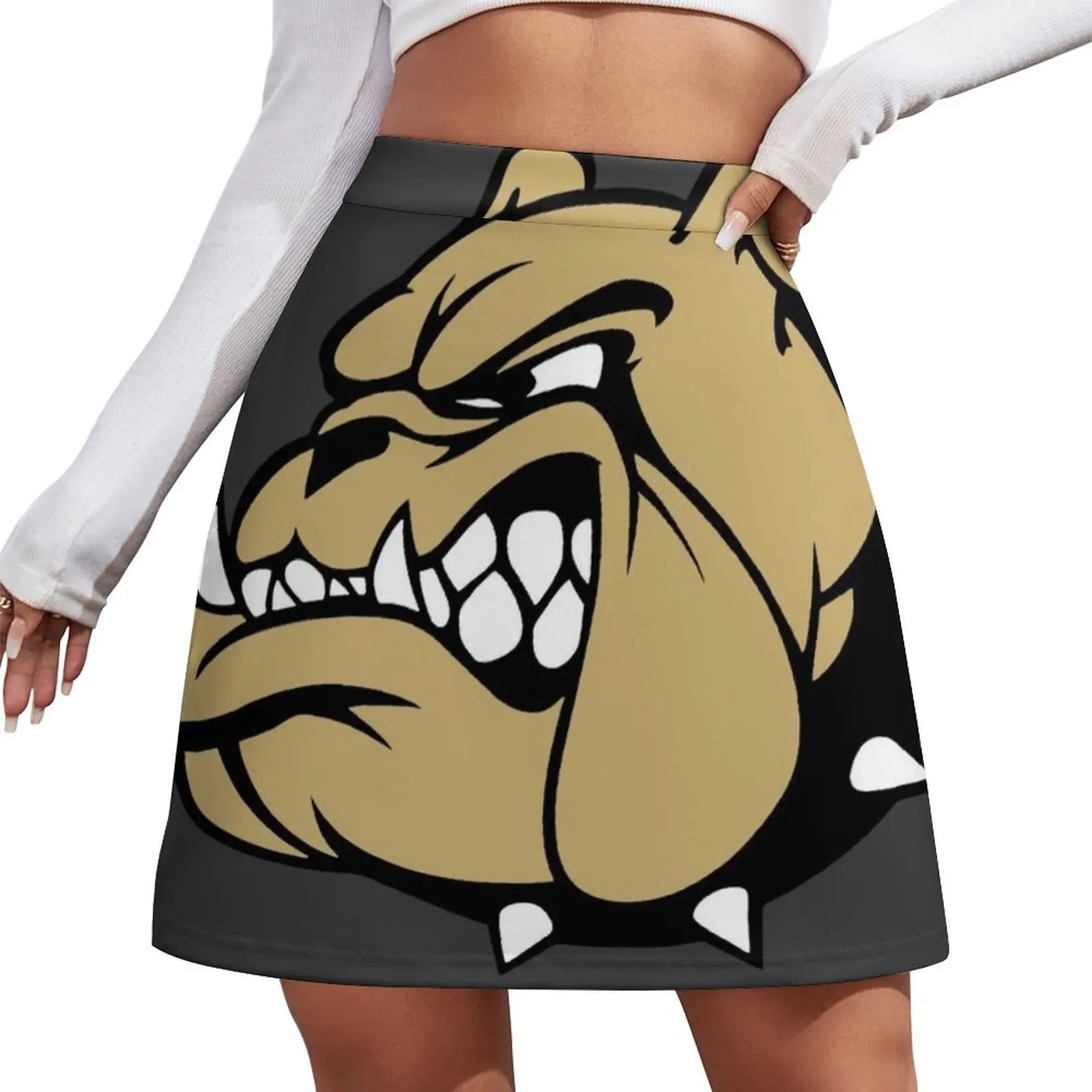 USMC Bulldog Mini Skirt korean fashion 90s vintage clothes skirts for womans